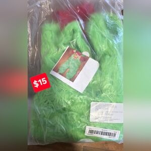 Unbranded Bright Green Furry Kids Costume Jumpsuit